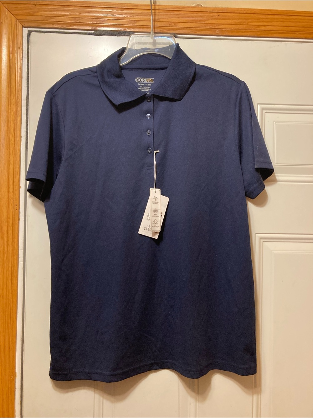Core365‎ Navy Short-Sleeve Polo L NWT
